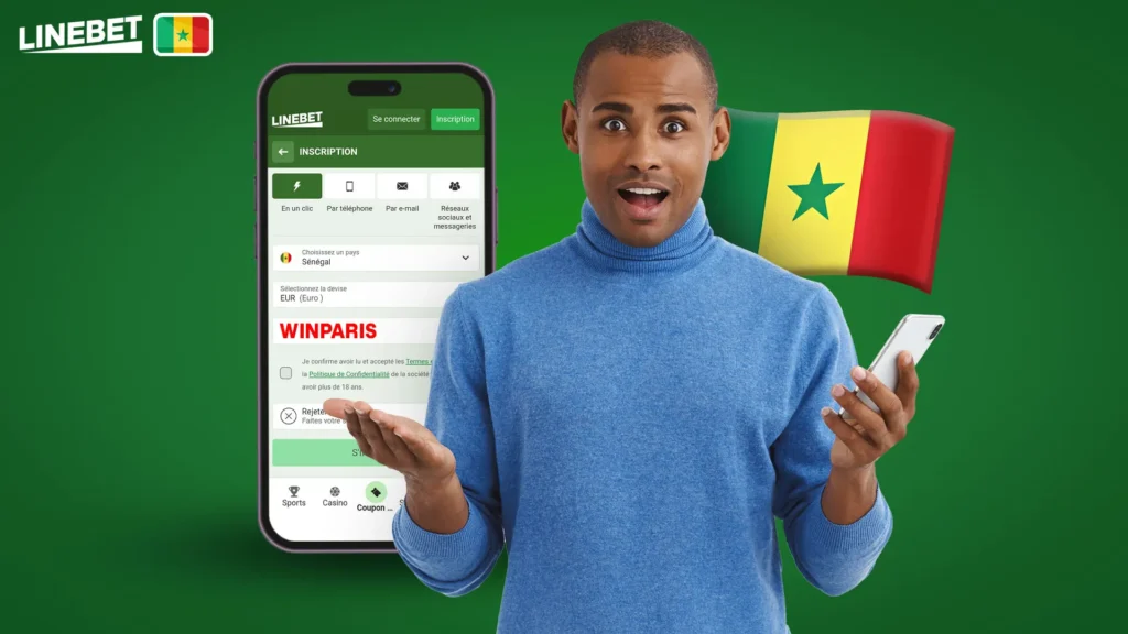 Comment s'inscrire sur Linebet au Sénégal