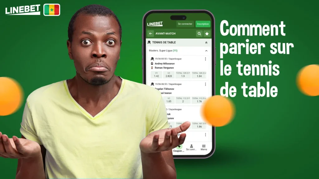 Comment parier sur le tennis de table sur Linebet ?