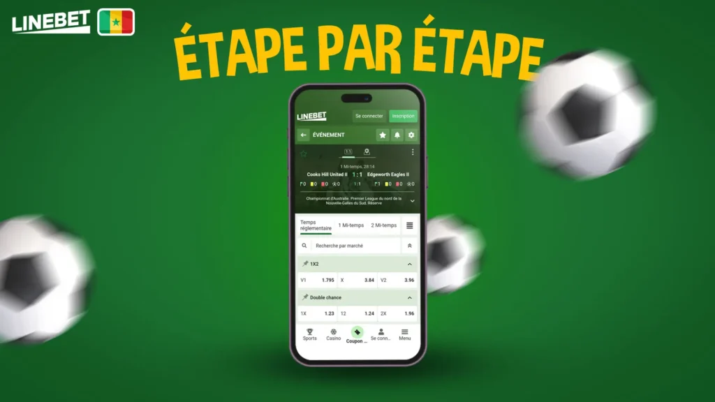 Paris sur le football sur Linebet Sénégal : tutoriel étape par étape