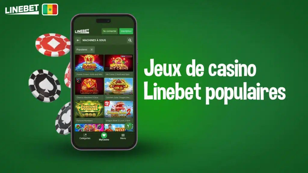 Jeux de casino Linebet populaires